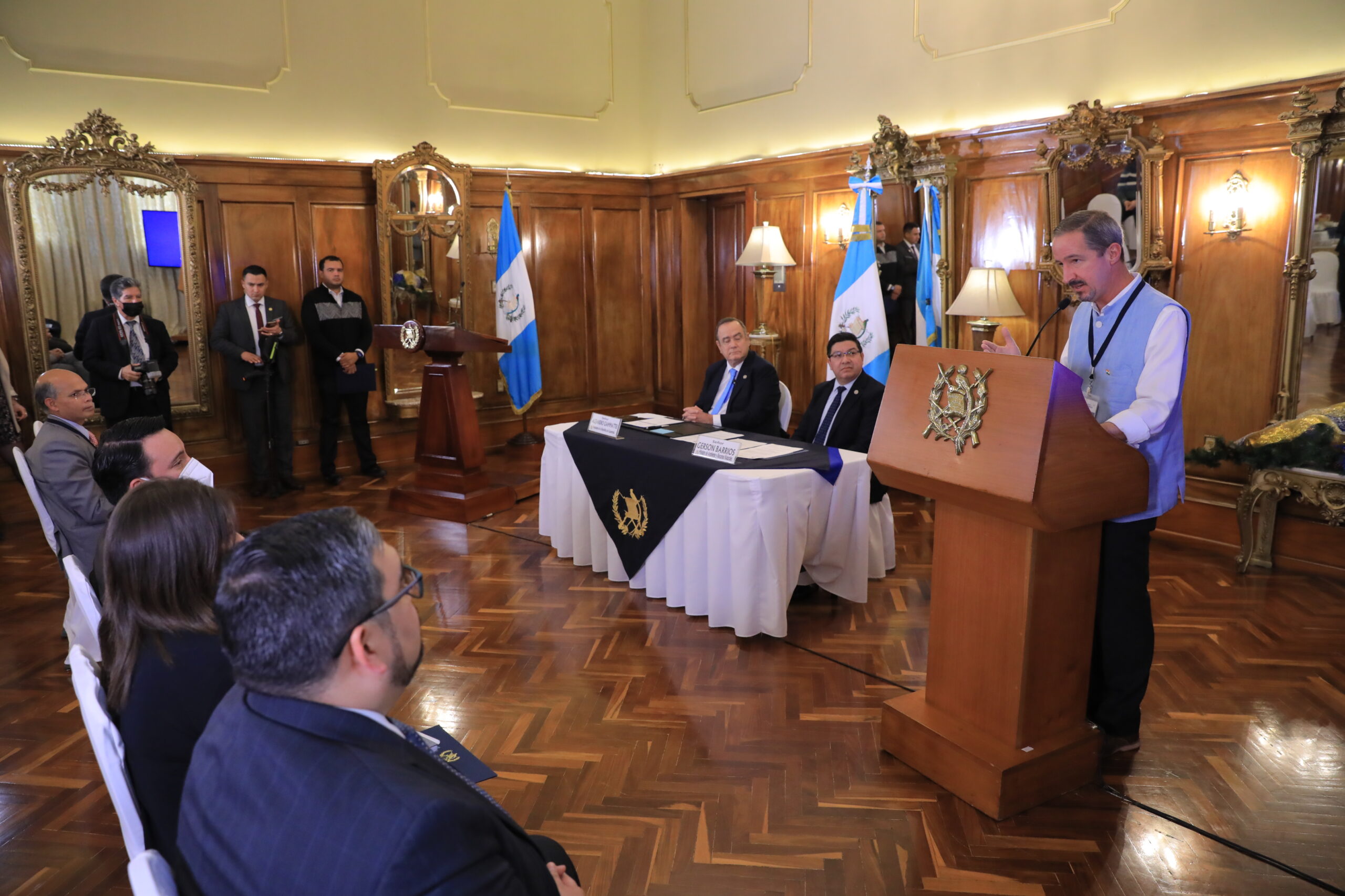 President of Guatemala presents Barefoot College International CEO with the Presidential Medal of Merit for our work on the environment 