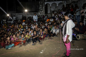 Sarpanch of village barefoot college