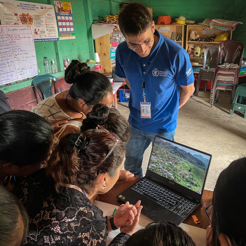 drone flying women indigenous guatemala