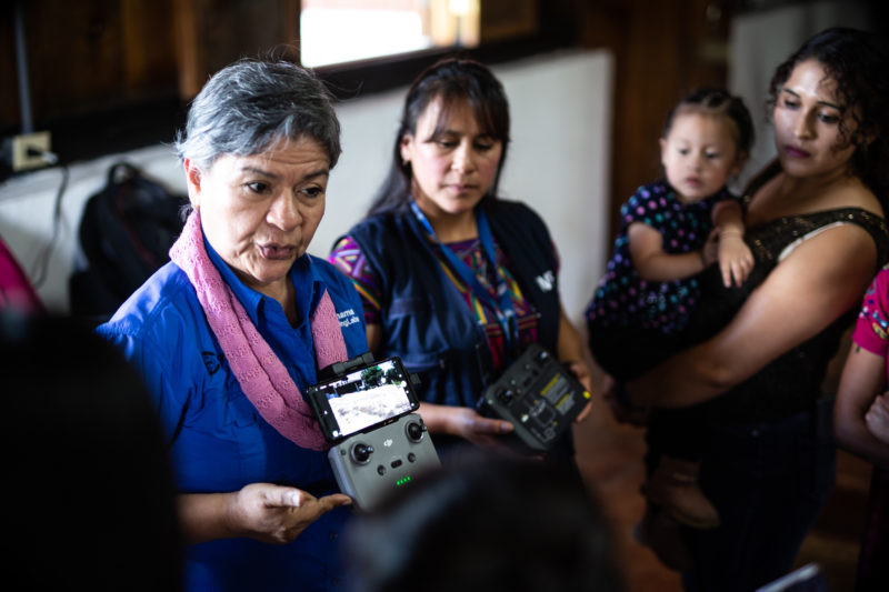 women drone flying indigenous empower
