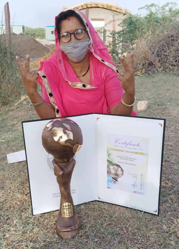 globe award india woman energy solar